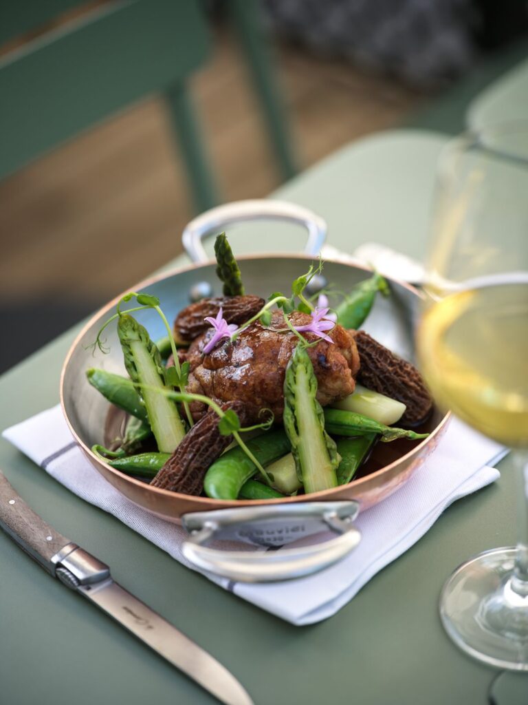 Cocotte aux morilles et asperges, Baca’v Boulogne