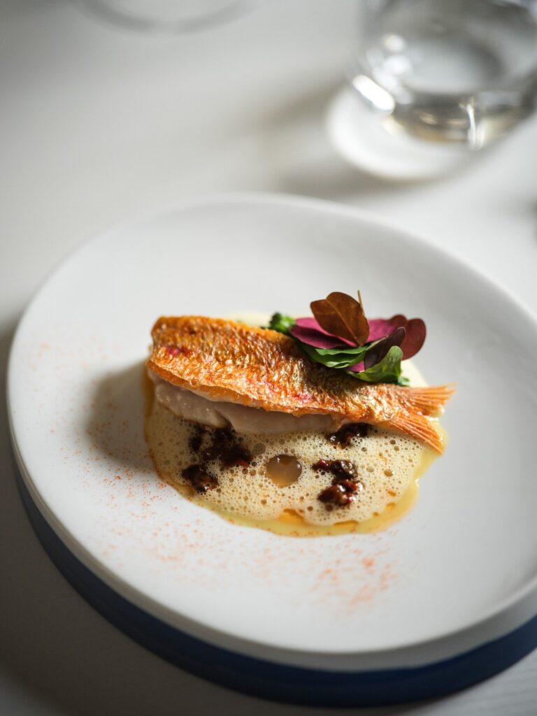 Rouget poêlé et écume légère, Fabien Ferré, Le Castellet